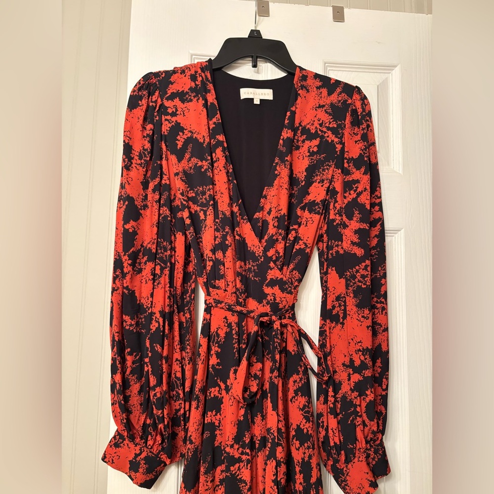 Caballero wrap dress printed small - Picture 2 of 8